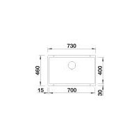 Кухонная мойка Blanco Subline 700-U 527173 (мягкий белый)