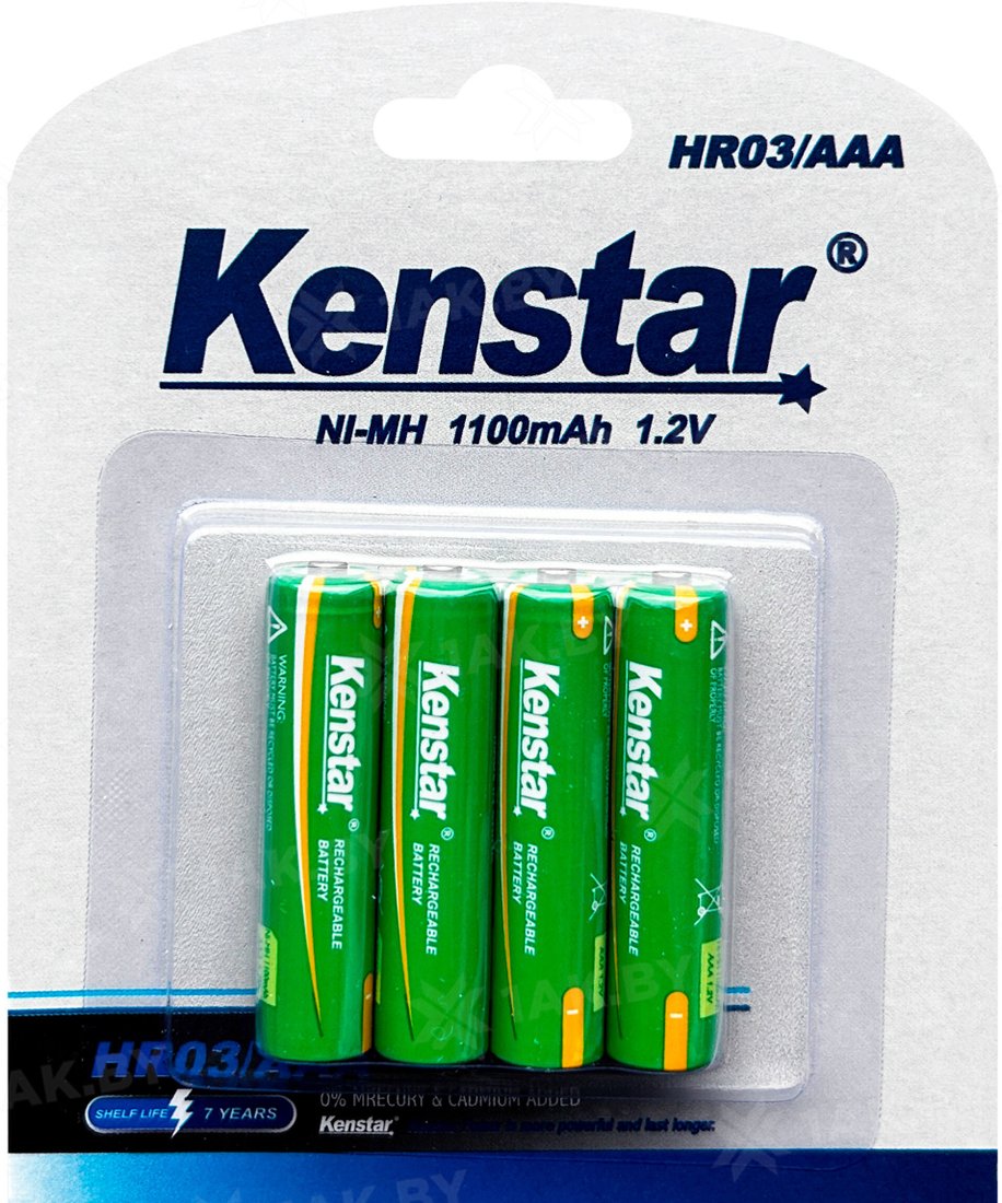 

Аккумулятор Kenstar HR03/AAA Ni-Mh 1100 mAh BL-4