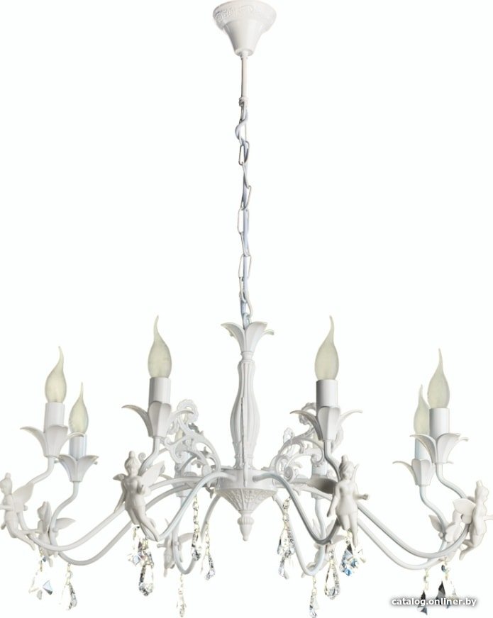 Подвесная люстра Arte Lamp Angelina A5349LM-8WH