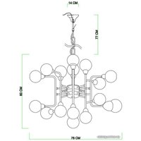 Подвесная люстра Divinare Dallas 3360/15 LM-16