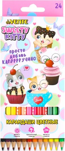 

Набор цветных карандашей deVente Sweet Cats 5024201 (24 цвета)
