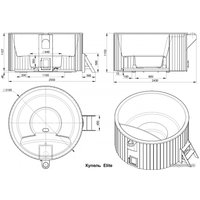 Купель PolarSpa Элит (термососна)