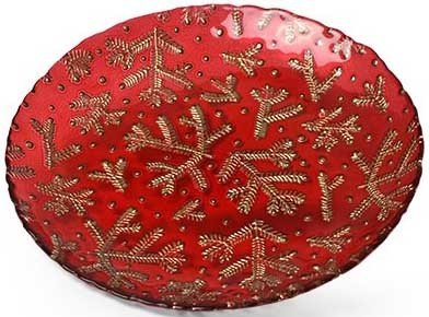 

Тарелка обеденная Fissman New Year Red 13974