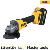 Угловая шлифмашина Deli DC601 (с 2-мя АКБ, сумка) в Гродно