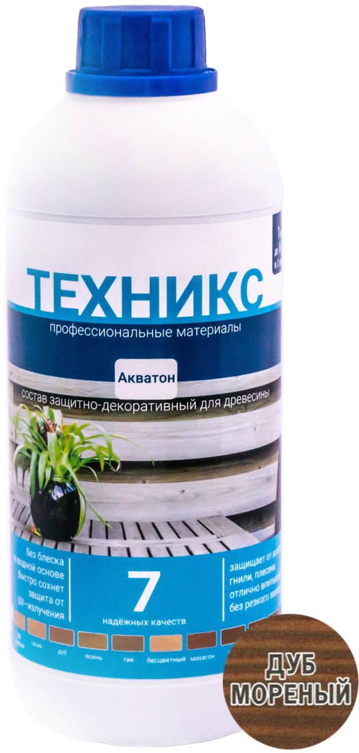 

Пропитка Техникс Акватон 1 кг (дуб мореный)