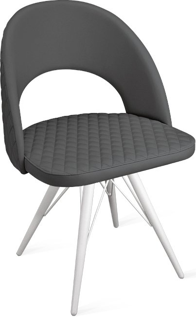 

Стул Трия Гэтсби К3 (белый матовый/кожзам Polo Graphite)