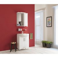  Mixline Тумба с умывальником АлАн-55 554982 + Уют 55 (белый)