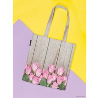 Сумка шоппер JoyArty Розы на деревянных досках bsh_10582