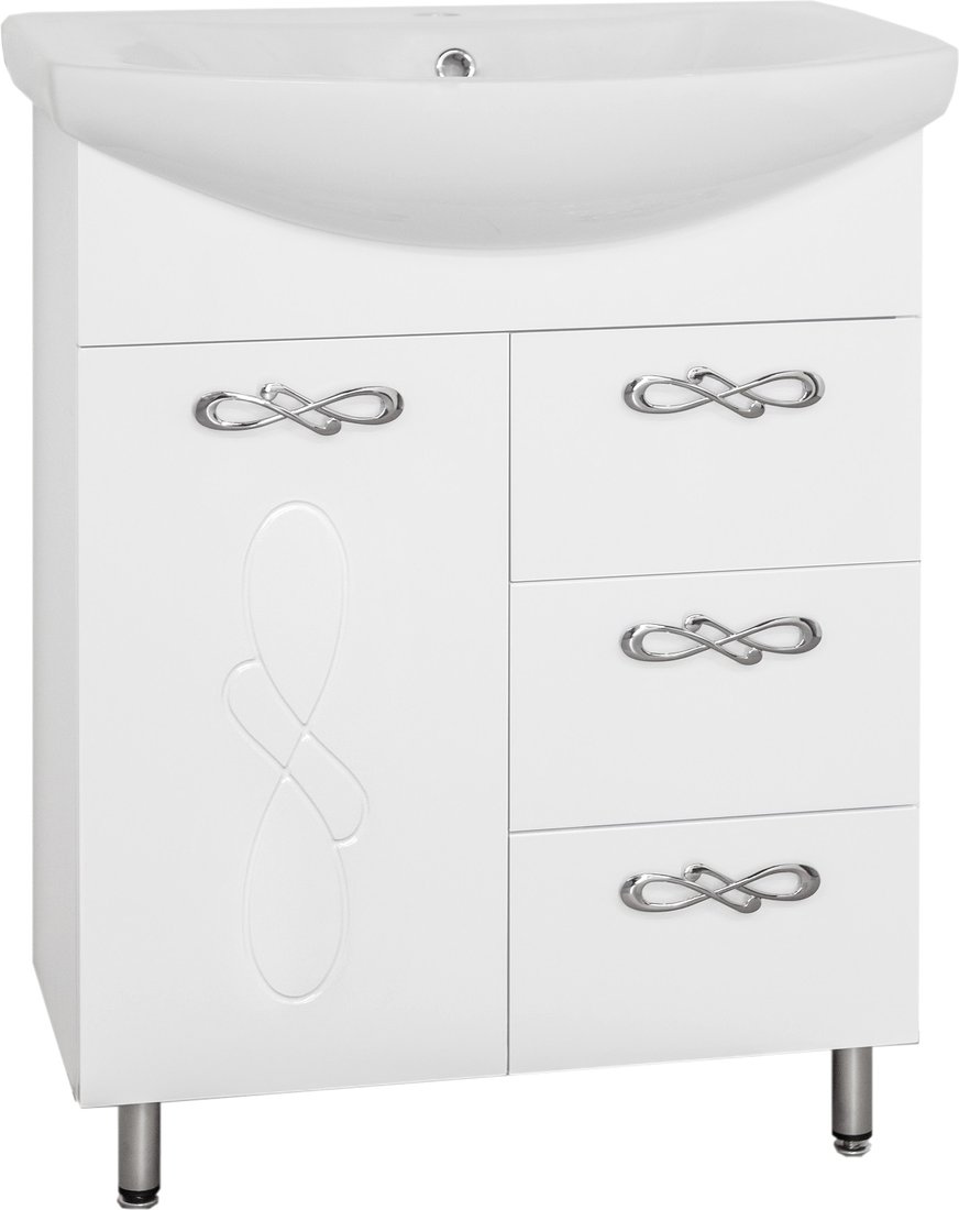 

Style Line Тумба под умывальник Венеция 80 3 ящика (для классической раковины)