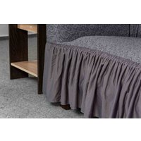 Пледы, покрывала Софатэкс Люкс Венеция ПО-4 с оборкой 01231 (серый)