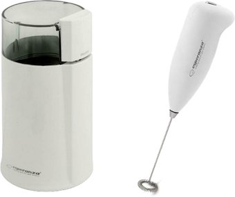 Электрическая кофемолка Esperanza Espersso EKC001W + капучинатор EKF001W