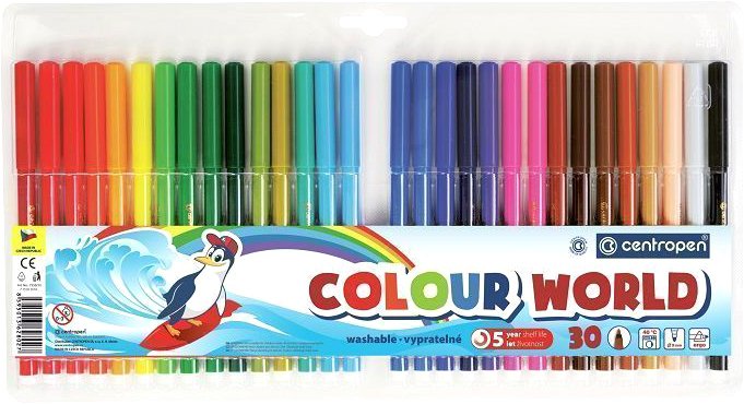

Фломастеры Centropen Цветной мир Пингвины 7550/30 TP (30 шт)
