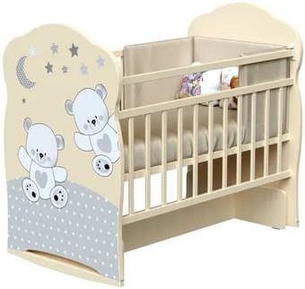 VDK Funny Bears колесо-качалка с маятником (слоновая кость)