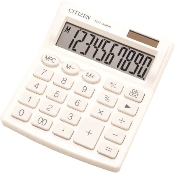 

Бухгалтерский калькулятор Citizen SDC-810 NRWHE (белый)