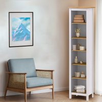 Стеллаж Mio Tesoro Сага 50 2.08.07.100.14 (белый/ясень)