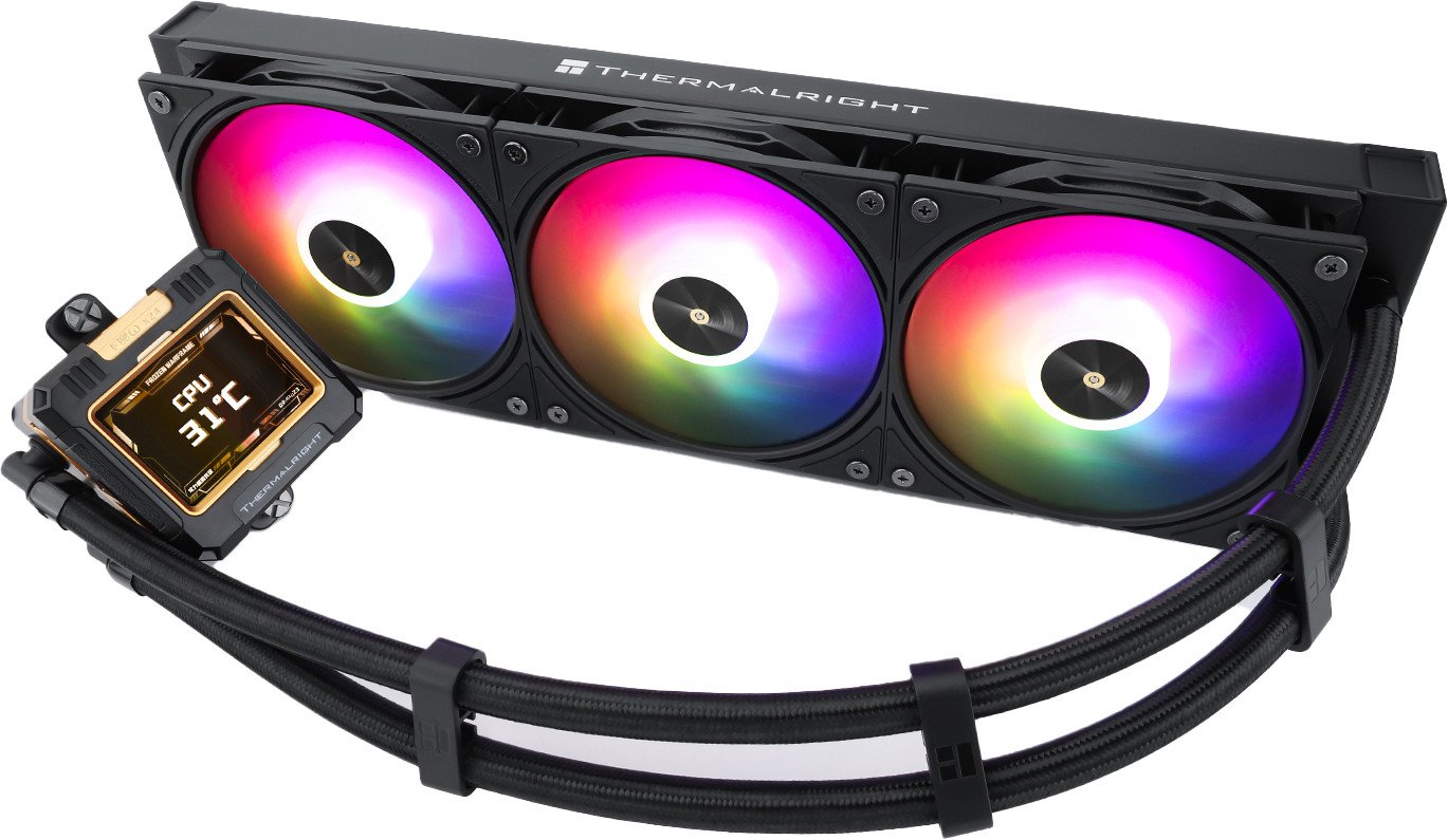 

Система жидкостного охлаждения для процессора Thermalright Frozen Warframe 360 ARGB (черный)