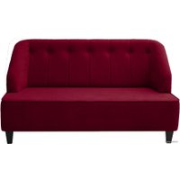 Диван Brioli Дино П двухместный (микровелюр, В48 вишневый)