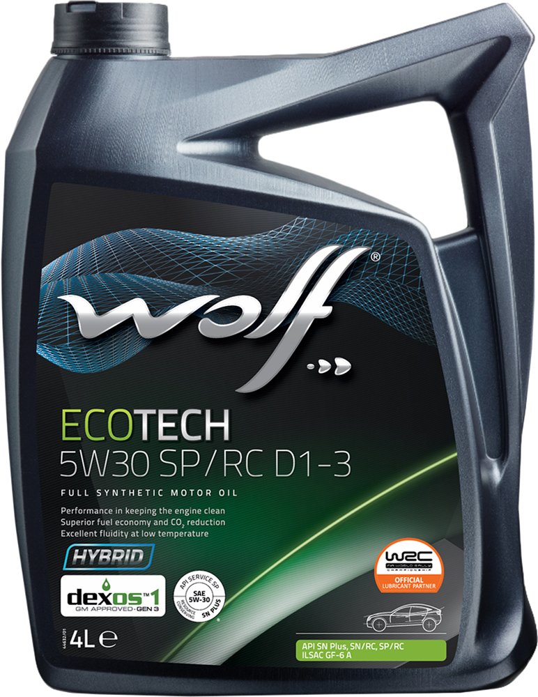 

Моторное масло Wolf EcoTech 5W-30 SP/RC D1-3 4л