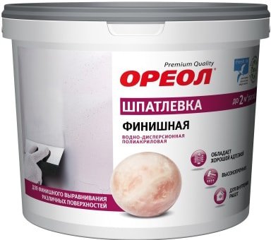 

Шпатлевка Ореол Discont Финишная 4 кг (белый)