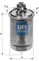 

Топливный фильтр UFI 2443000