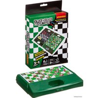 Шахматы/шашки Bondibon Удачная партия 3в1 ВВ3484