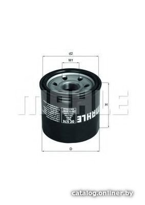Масляный фильтр Mahle Knecht OC574