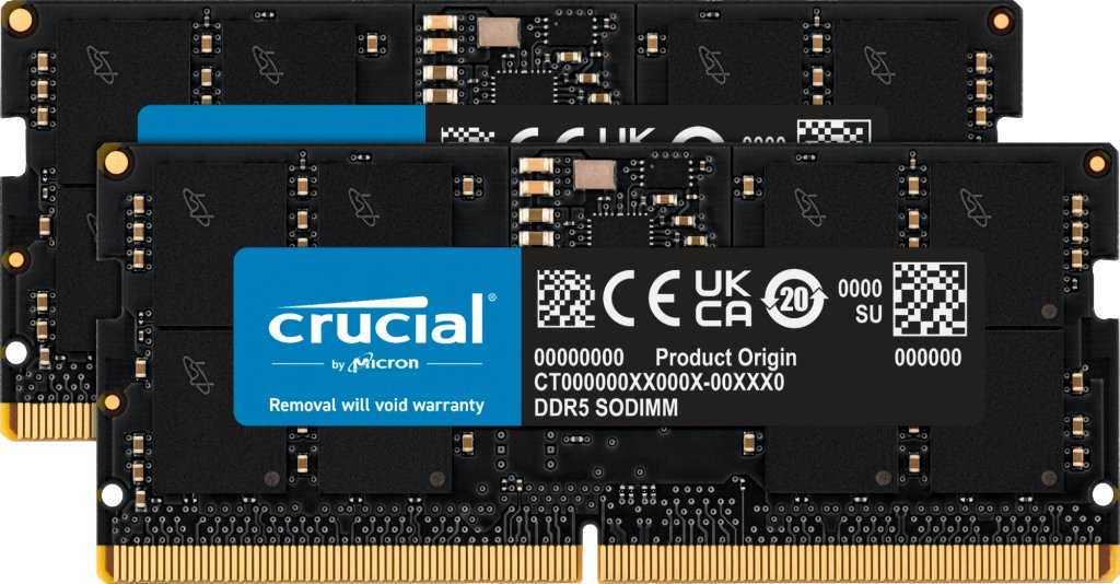 Оперативная память Crucial 2x16ГБ DDR5 SODIMM 5600 МГц CT2K16G56C46S5