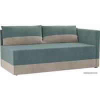 Тахта Лига диванов Никас 105191 (правый, бирюзовый/бежевый)