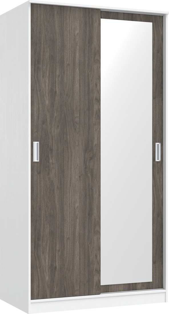 

Шкаф-купе Кортекс-мебель Лагуна ШК01-01 (белый/орех элия)