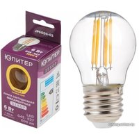 Светодиодная лампочка Юпитер G45 E27 6 Вт 3000 К JP6004-03