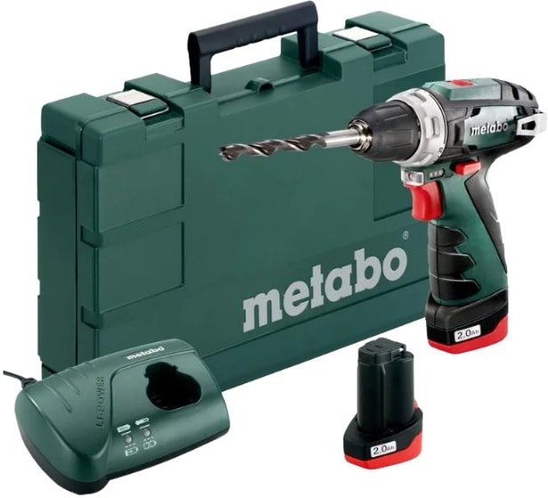 

Дрель-шуруповерт Metabo PowerMaxx BS Basic 600080950 (с 2-мя АКБ 2 Ah)