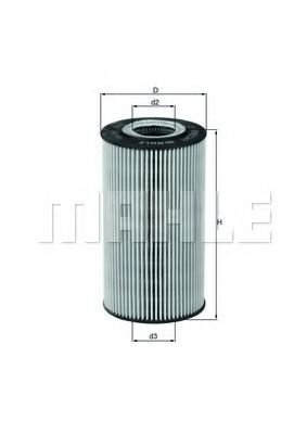 

Масляный фильтр Mahle Knecht OX169D