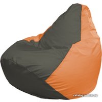 Кресло-мешок Flagman Груша Макси Г2.1-363 (оранжевый/серый темный)