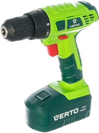 Дрель-шуруповерт Verto 50G187 (с 2-мя АКБ, кейс, оснастка)