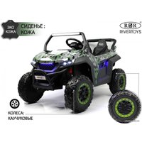 Электромобиль RiverToys T777TT 4WD (зеленый камуфляж)