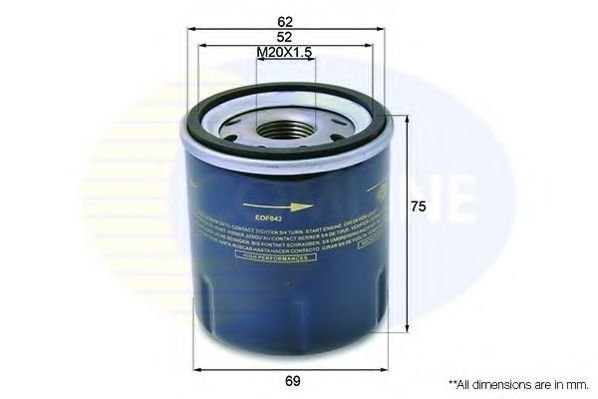 

Масляный фильтр Comline EOF042