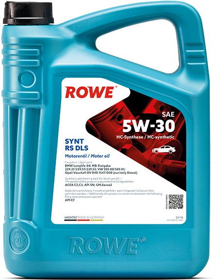 

Моторное масло ROWE Hightec Synt RS DLS 5W-30 4л