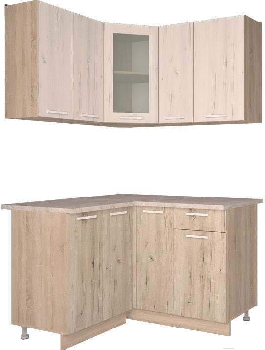 

Готовая кухня Интерлиния Мила 12x13 (дуб белый/дуб серый)