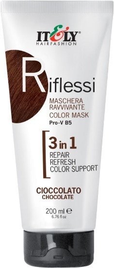 

Маска Itely Hairfashion тонирующая восстанавливающая Riflessi 3in1 Chocolate 200мл