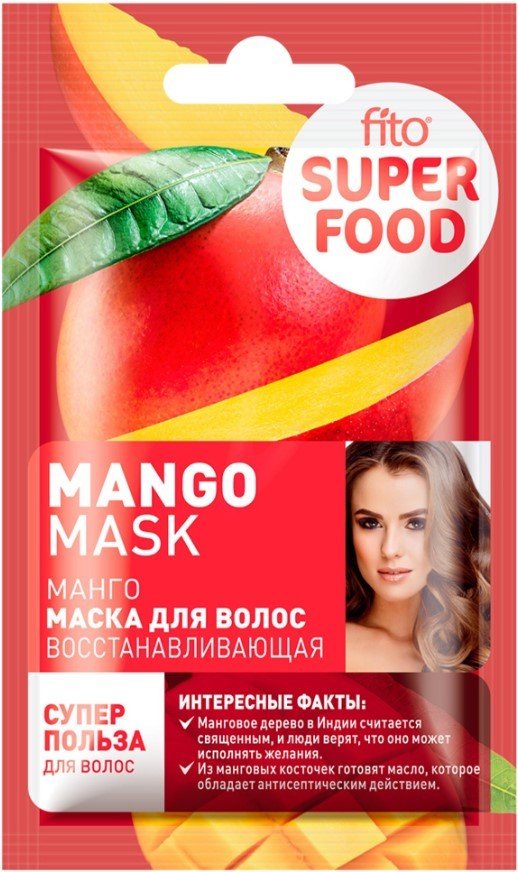

Маска Фитокосметик Superfood восстанавливающая Манго 20 мл