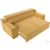 Диван Лига диванов Лига-003 117113 (микровельвет желтый)