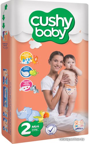 Cushy Baby Mini 3-6 кг (80 шт)