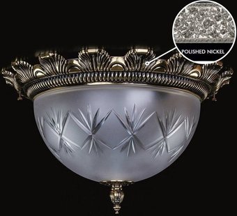 Припотолочная люстра ArtGlass Lea Ii. Nickel