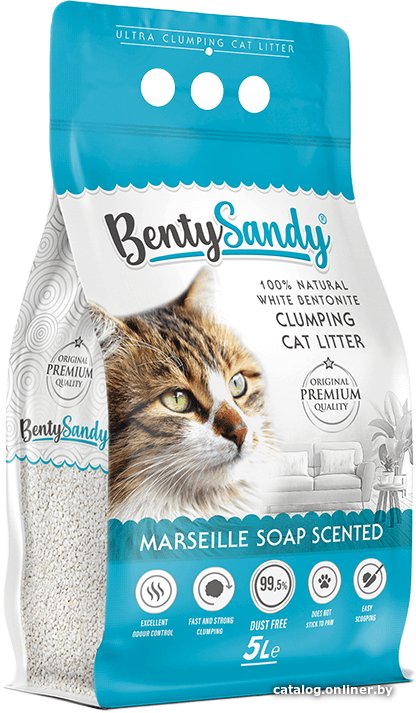 Наполнитель для туалета BentySandy Marseille Soap Scented 5 л