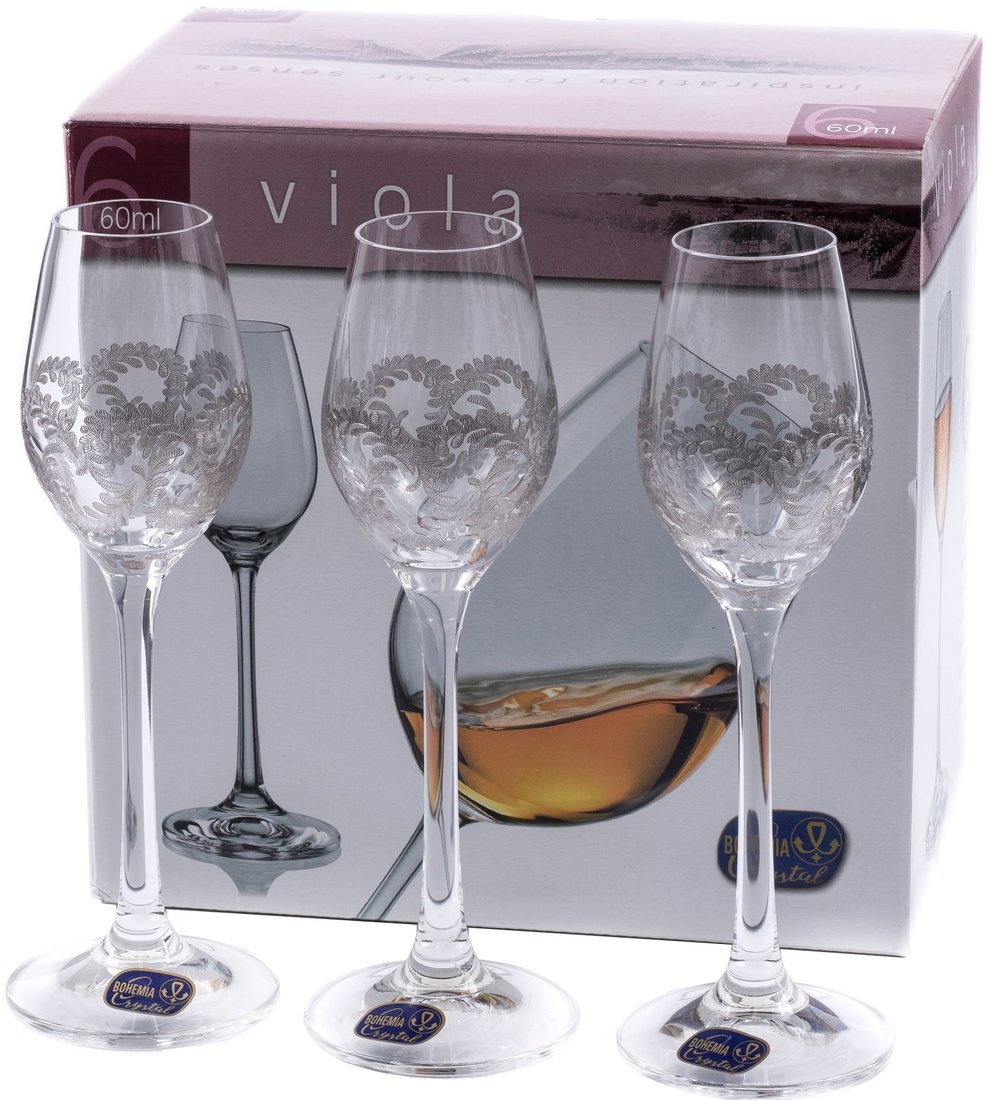 

Набор рюмок Bohemia Crystal Viola 40729/Q9044/60