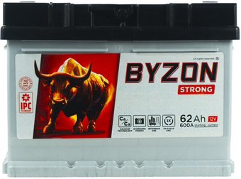 Автомобильный аккумулятор BYZON Strong R+ (62 А·ч)