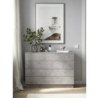 Комод Горизонт Нео 1050 4 ящика (бетон)