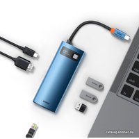 Док-станция Baseus Metal Gleam Series 6-in-1 Multifunctional USB Type C WKWG000003