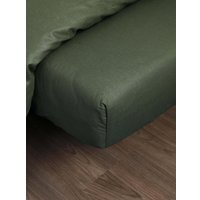 Евро комплект постельного белья Loon Emily (евро, наволочка 50x70, темно-зеленый)