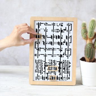 Вечный календарь Творческая мастерская "Пуговка" Анастасии Минич Магнитный светлый 23x16 см